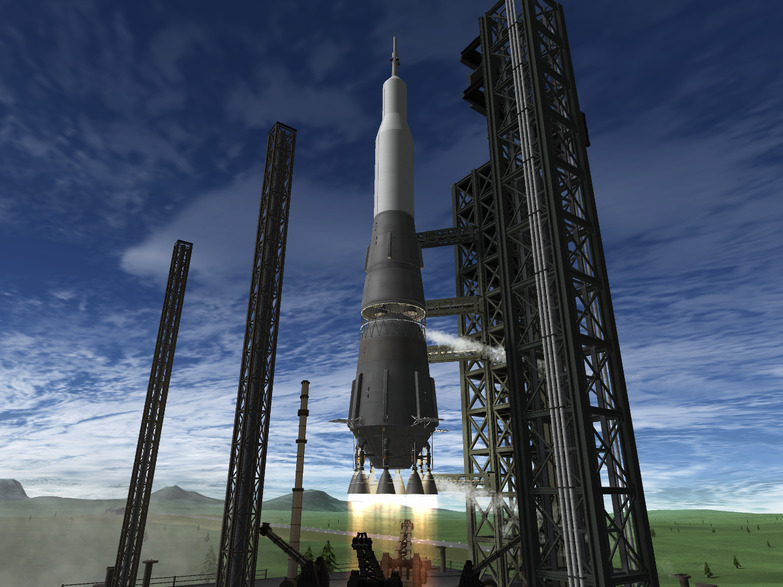 KerbalX - N2-LK3 (with gantry)